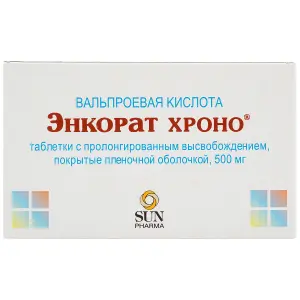 Купить Энкорат Хроно 500 мг 30 шт таблетки с пролонгированным высвобождением покрытые пленочной оболочкой