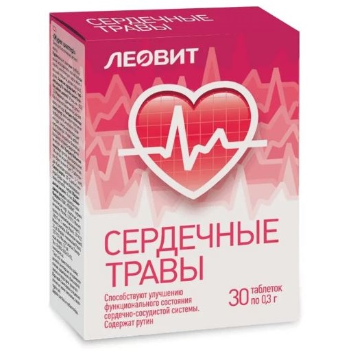 Купить Леовит Сердечные травы 30 шт таблетки