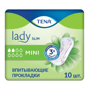 Купить: Tena Lady Slim мини 10 шт прокладки урологические
