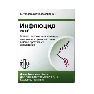 Купить Инфлюцид 60 шт таблетки для рассасывания гомеопатические