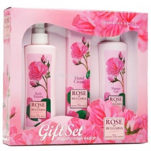 Купить: Rose of Bulgaria набор подарочный №3 230 мл лосьон для тела + 230 мл гель для душа + 75 мл крем для рук