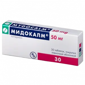 Купить Мидокалм 50 мг 30 шт таблетки покрытые пленочной оболочкой