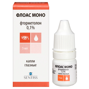 Купить: Флоас Моно 0,1% 5 мл капли глазные
