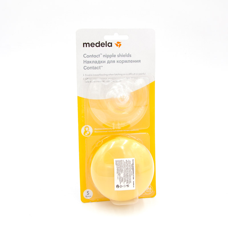 Купить Medela Contact 2 шт накладка на грудь силиконовая размер S