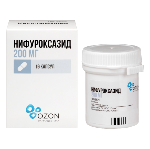 Купить: Нифуроксазид 200 мг 16 шт капсулы