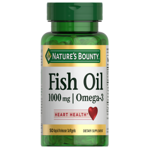 Купить: Nature's Bounty Рыбий жир 1000 мг Омега-3 50 шт капсулы