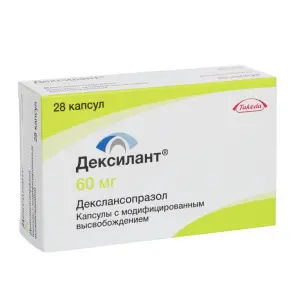Купить Дексилант 60 мг 28 шт капсулы с модифицированным высвобождением