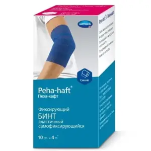 Купить Peha-Haft 4 м х 10 см бинт эластичный когезивный без латекса синий
