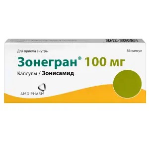 Купить Зонегран 100 мг 56 шт капсулы