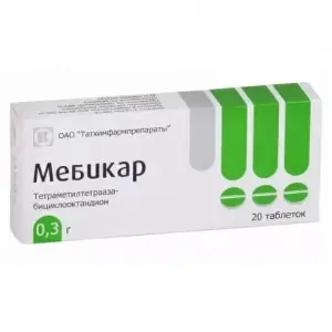 Купить Мебикар 300 мг 20 шт таблетки