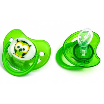 Купить Canpol babies night dreams 1 шт соска-пустышка силиконовая 6-18 мес цвет зеленый
