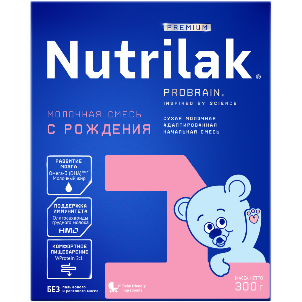 Купить Nutrilak Premium 1 300 г смесь сухая молочная с рождения до 6 месяцев