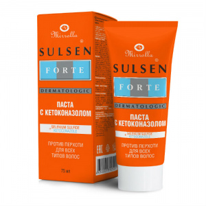 Купить: Mirrolla Сульсен Форте 2 % 75 мл паста для волос против перхоти с кетоконазолом