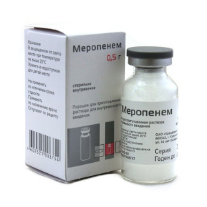 Купить: Меропенем 500 мг 1 шт порошок для приготовления раствора для внутривенного введения флакон