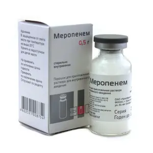 Купить Меропенем 500 мг 1 шт порошок для приготовления раствора для внутривенного введения флакон