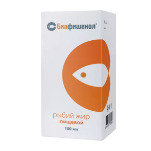 Купить: Биафишенол 100 мл рыбий жир пищевой флакон