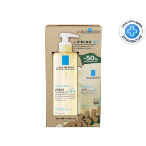 Купить: La Roche-Posay Lipikar AP+ 400 мл масло для ванны и душа смягчающее для сухой кожи детей и взрослых + 400 мл рефил масло AP+