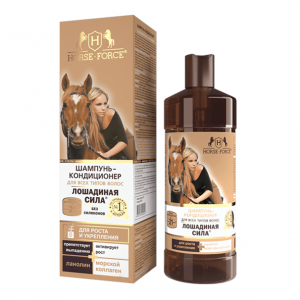 Купить: Лошадиная Сила 500 мл шампунь-кондиционер для волос коллаген и ланолин