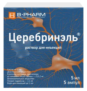 Купить Церебринэль 5 мл 5 шт раствор для инъекций