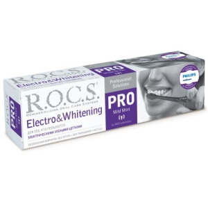 Купить: Rocs Pro Electro & Whitening  135 г паста для электрических зубных щеток