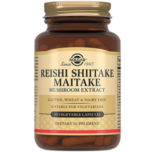 Купить: Solgar Экстракт грибов Рейши Шиитаке и Мейтаке 50 шт капсулы