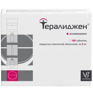 Купить Тералиджен 5 мг 100 шт таблетки покрытые пленочной оболочкой