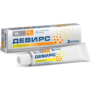 Купить: Девирс 7,5% 15 г крем для наружного применения туба