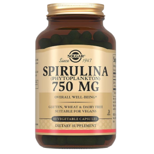 Купить: Solgar Спирулина 750 мг 80 шт капсулы