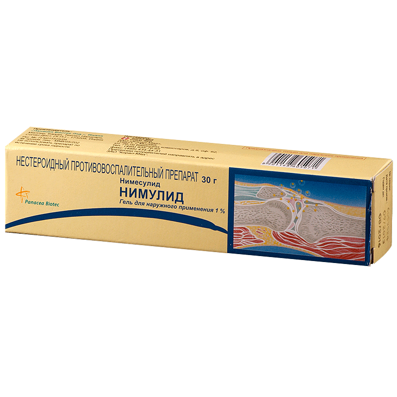 Купить Нимулид 1 % 30 г гель для наружного применения