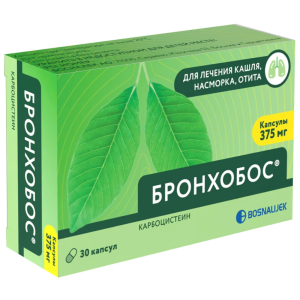 Купить: Бронхобос 375 мг 30 шт капсулы