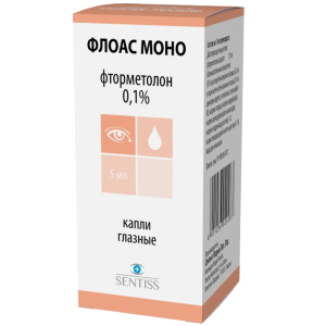 Купить: Флоас Моно 0,1% 5 мл капли глазные