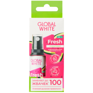 Купить: Global White Fresh 15 мл спрей для полости рта освежающий сочный арбуз