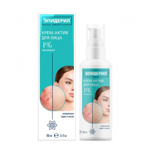 Купить: Эпидерил Demodex 100 мл крем-актив для лица с метронидазолом и травами