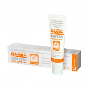 Купить: Алгель 20 мл гель для ног от повышенной потливости и неприятного запаха