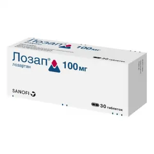 Купить Лозап 100 мг 30 шт таблетки покрытые пленочной оболочкой