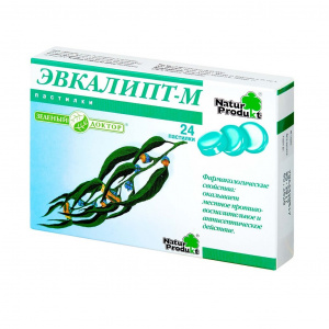 Купить: Эвкалипт Натур Продукт 24 шт пастилки для рассасывания