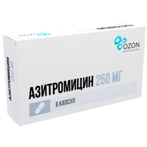Купить: Азитромицин 250 мг 6 шт капсулы