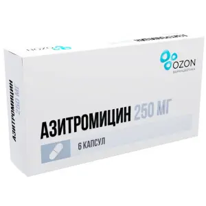Купить Азитромицин 250 мг 6 шт капсулы