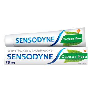 Купить: Sensodyne 75 мл паста зубная с фтором для чувствительных зубов