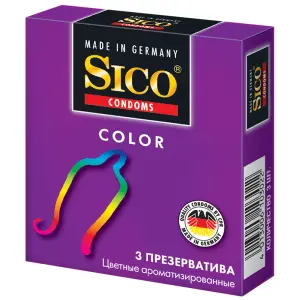 Купить Sico Color 3 шт презервативы разноцветные