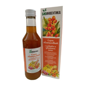 Купить: Концентрат сироп облепиховый с имбирем и цветками липы 250 мл флакон жидкость