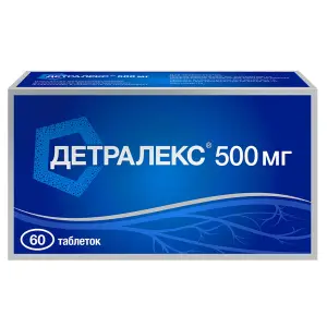 Купить Детралекс 500 мг 60 шт таблетки покрытые пленочной оболочкой