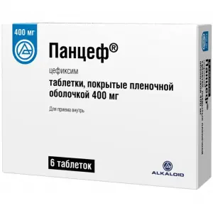 Купить Панцеф 400 мг 6 шт таблетки покрытые пленочной оболочкой