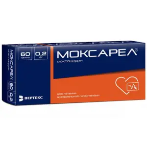 Купить Моксарел 200 мкг 60 шт таблетки покрытые пленочной оболочкой