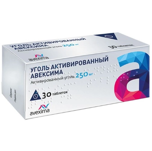 Купить Уголь Активированный 250 мг 30 шт таблетки