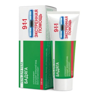 Купить: 911 Бадяга 100 мл гель для тела от синяков и ушибов