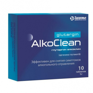 Купить: Алкоклин Глутаргин таблетки 1г №10