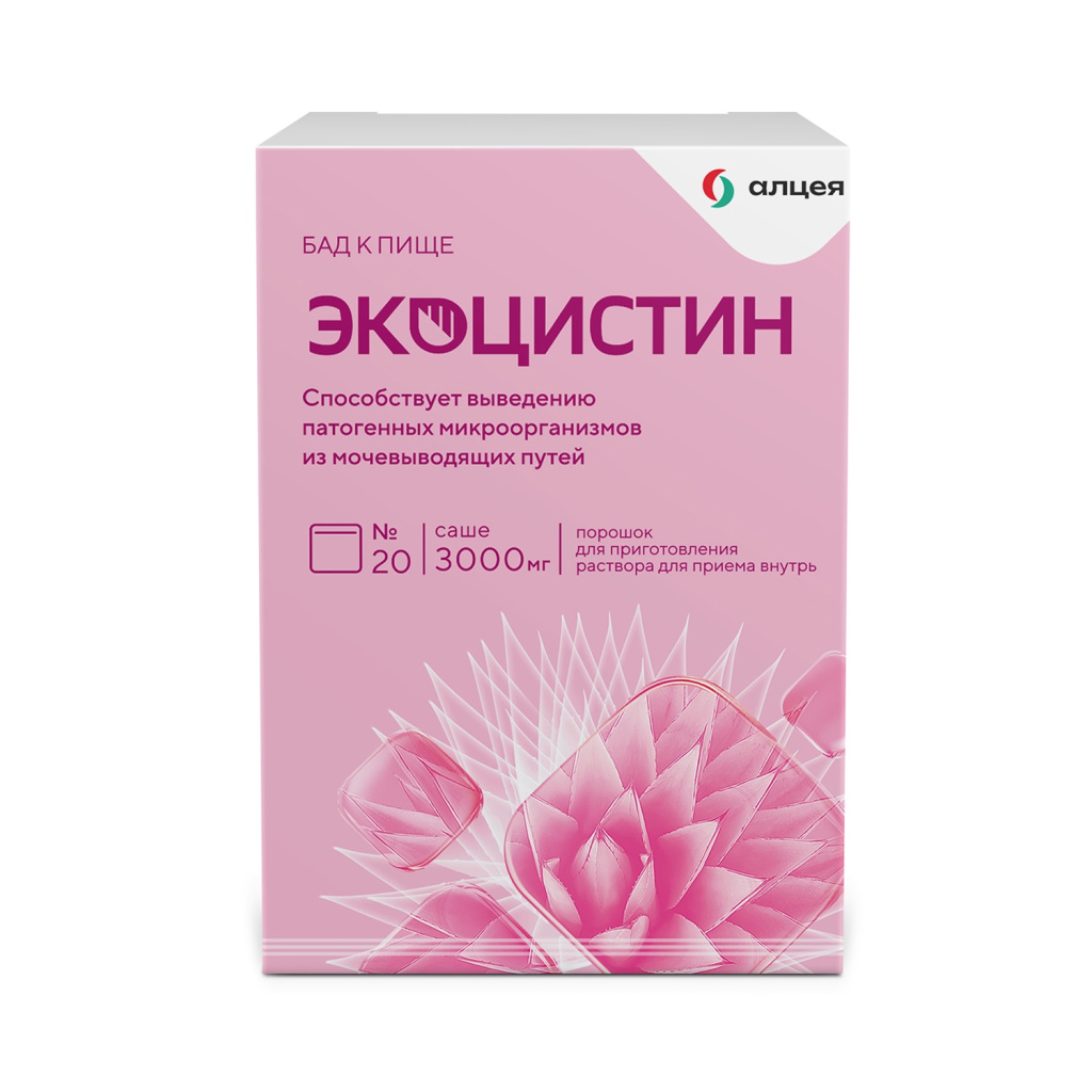 Купить Экоцистин 3 г 20 шт порошок для приготовления раствора для приема внутрь