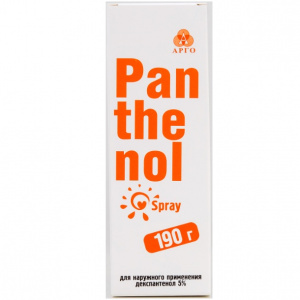 Купить: Пантенол 5 % 190 мл спрей