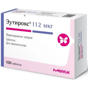 Купить: Эутирокс 112 мкг 100 шт таблетки